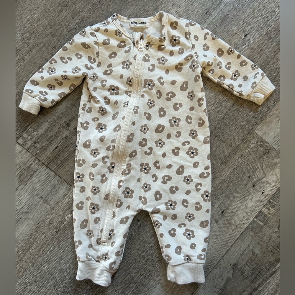 Cute white floral onesie